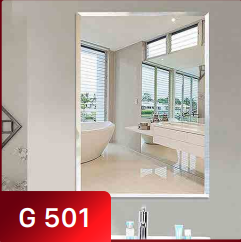 Gương phòng tắm Treslaz G501 50x70 mài cạnh