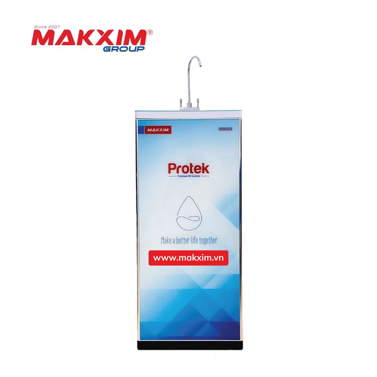 Máy lọc nước RO Makxim MK PROTEK09 vòi đôi