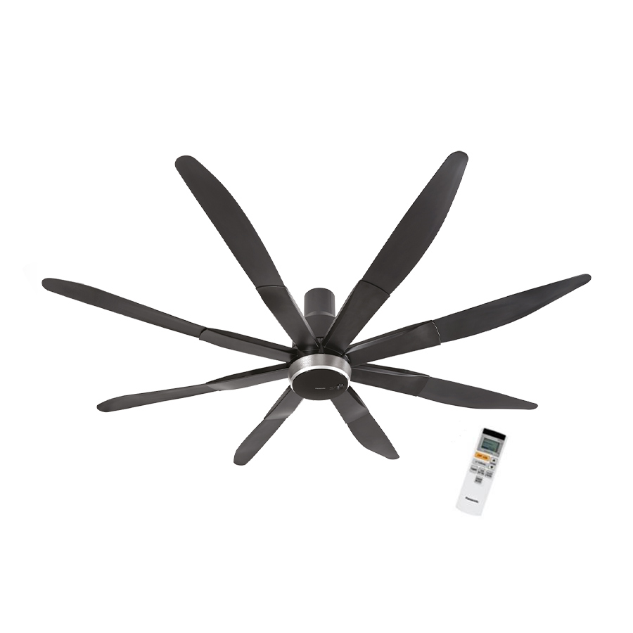 Quạt trần panasonic 8 cánh động cơ DC màu đèn