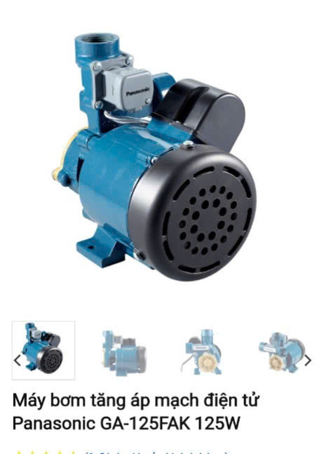 Máy bơm nước panasonic GA-125FAK/125W tăng áp điện tử