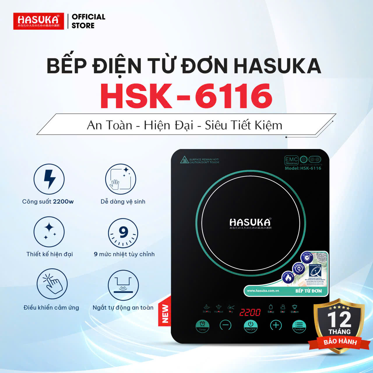 Bếp từ Hasuka -HSK6116