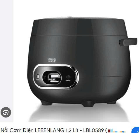 Nồi cơm điện Lebenlang LBL0589/1.2L (trắng+xám)