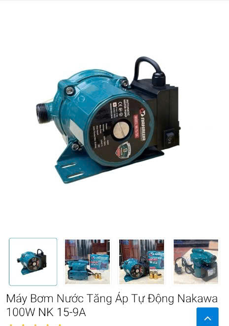 Bơm tăng áp Nakawa NK-15/9A (1th=8c)