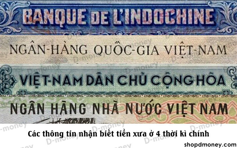 các thông tin nhận biết tiền giấy cổ việt nam