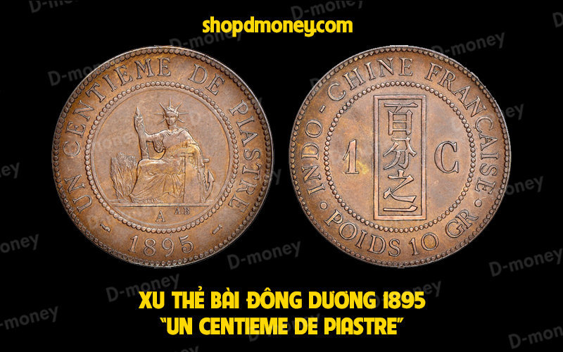 xu indochine thẻ bài 1895