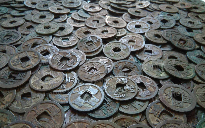 tiền xu cổ khai nguyên thông bảo trung quốc