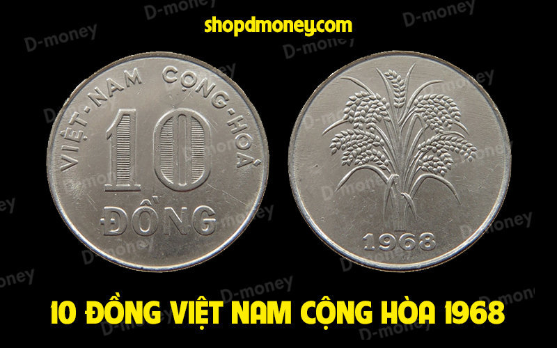 xu 10 đồng việt nam cộng hòa 1968