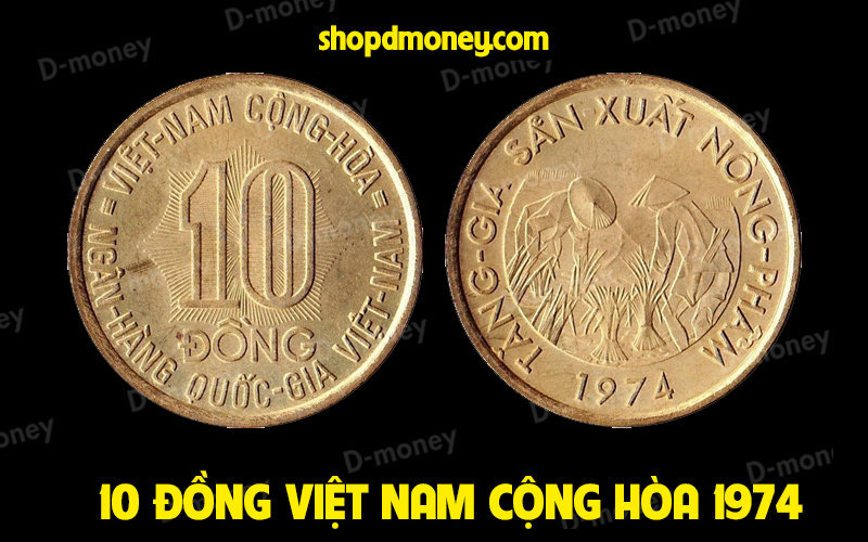 xu 10 đồng việt nam cộng hòa 1974 FAO