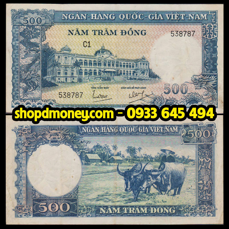 500 đồng vnch 1962