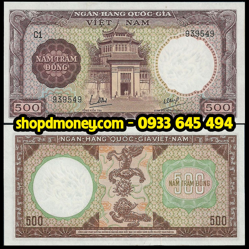 500 đồng vnch 1964