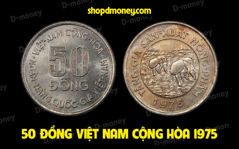 xu Việt Nam Cộng Hòa 50 đồng 1975