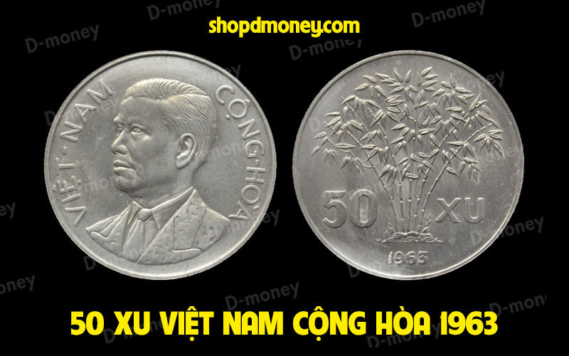 xu Việt Nam Cộng Hòa 50 xu 1963