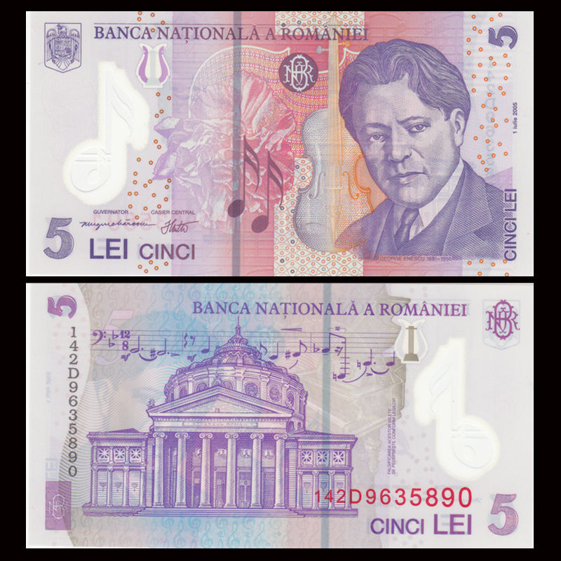 5 lei Romania 2015