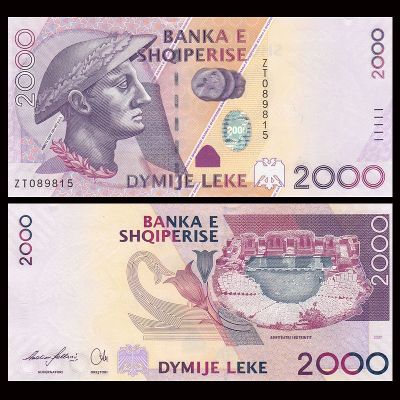 2000 leke Albania 2007