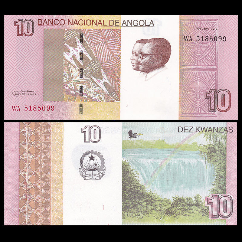 10 kwanzas Angola 2012
