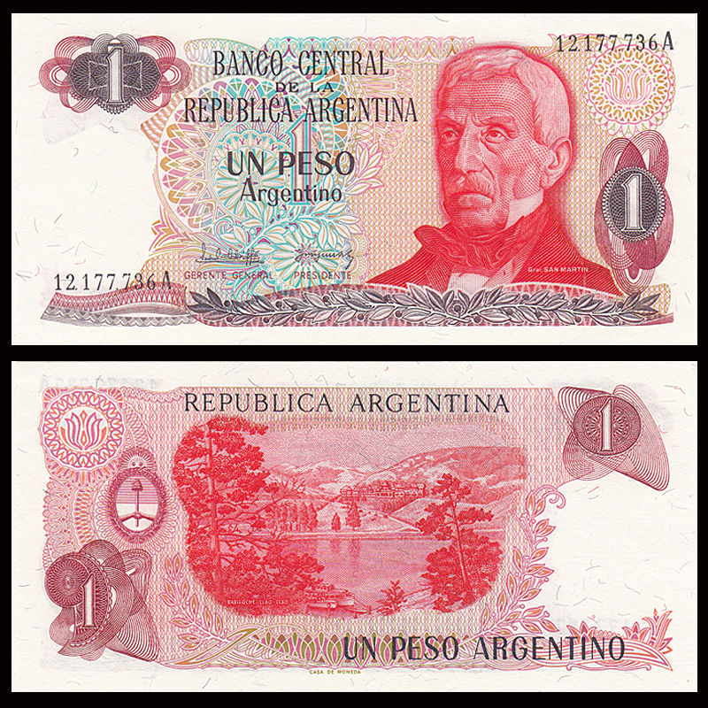 1 pesos Argentina 1983