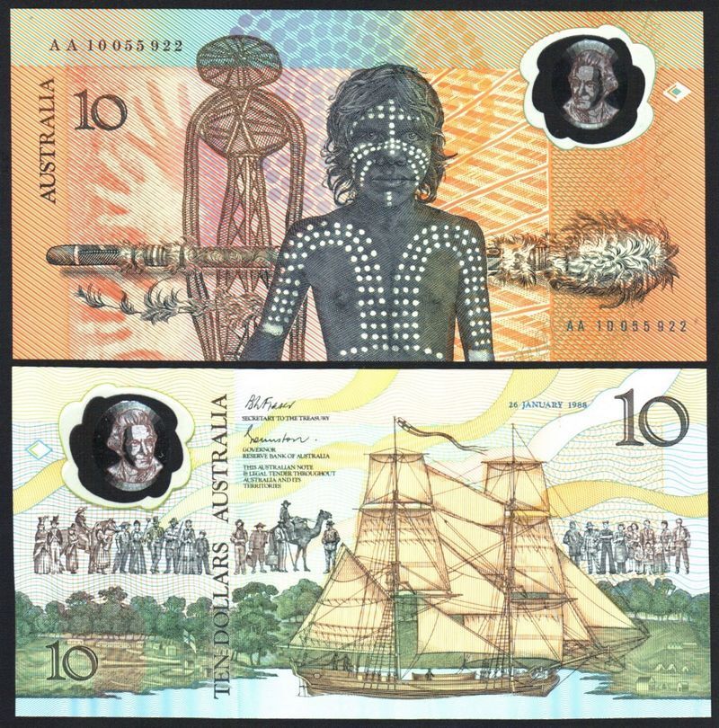 10 dollars Australia 1988 kỉ niệm 200 năm quốc khánh