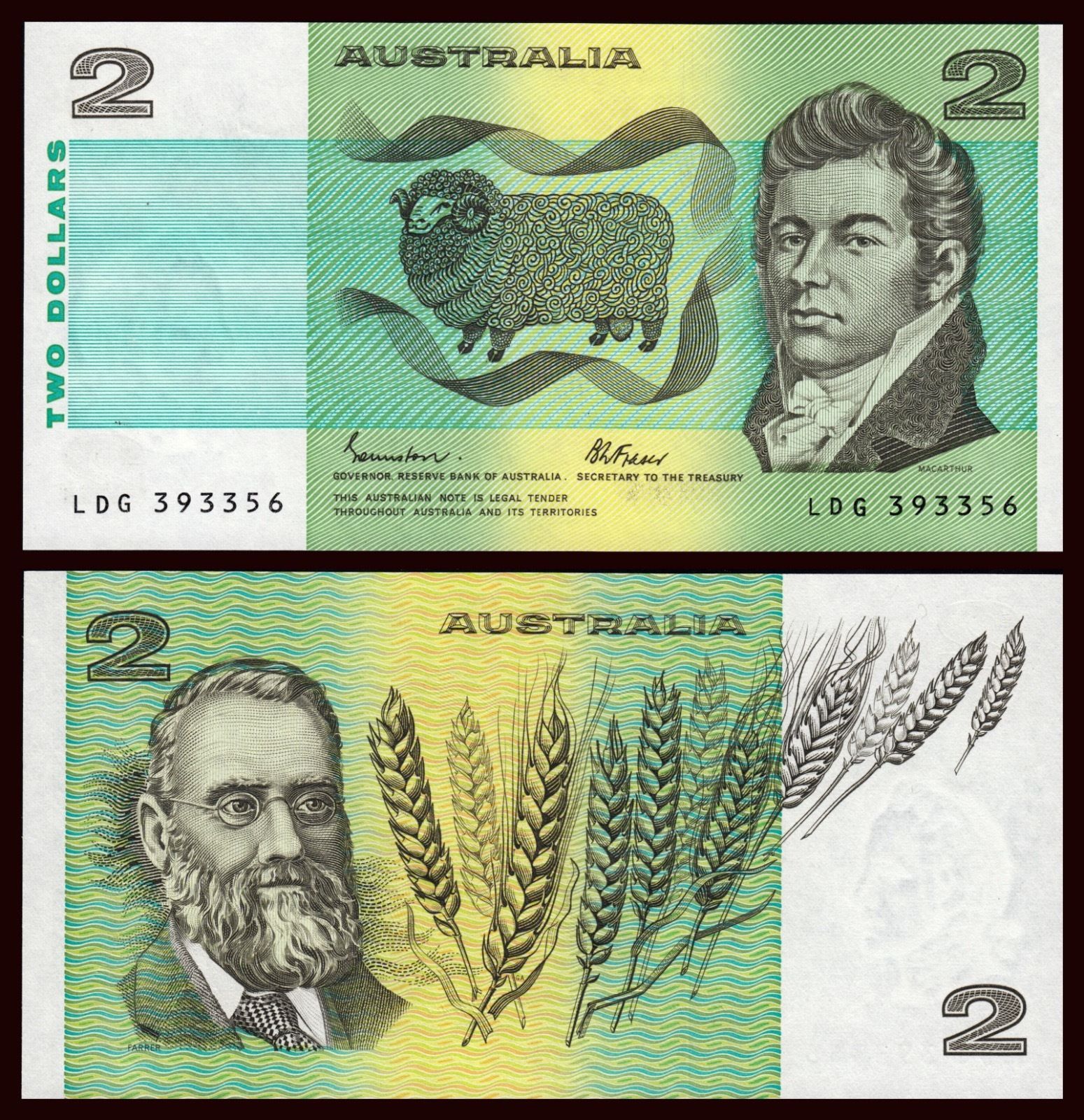 2 dollars Australia 1985