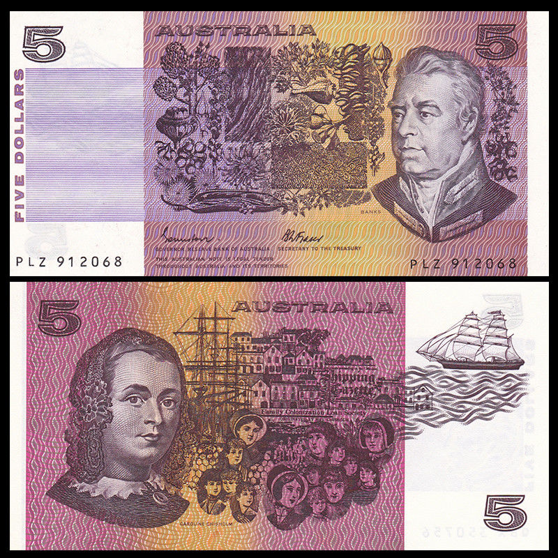 5 dollars Australia 1985