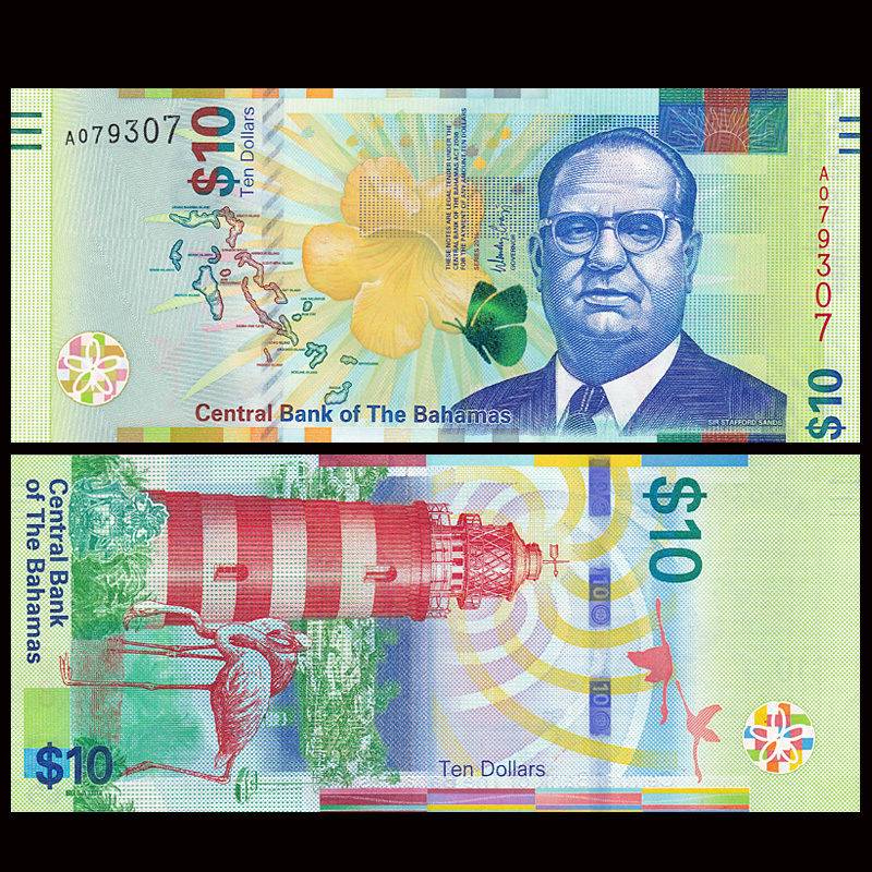 10 dollars Bahamas 2016