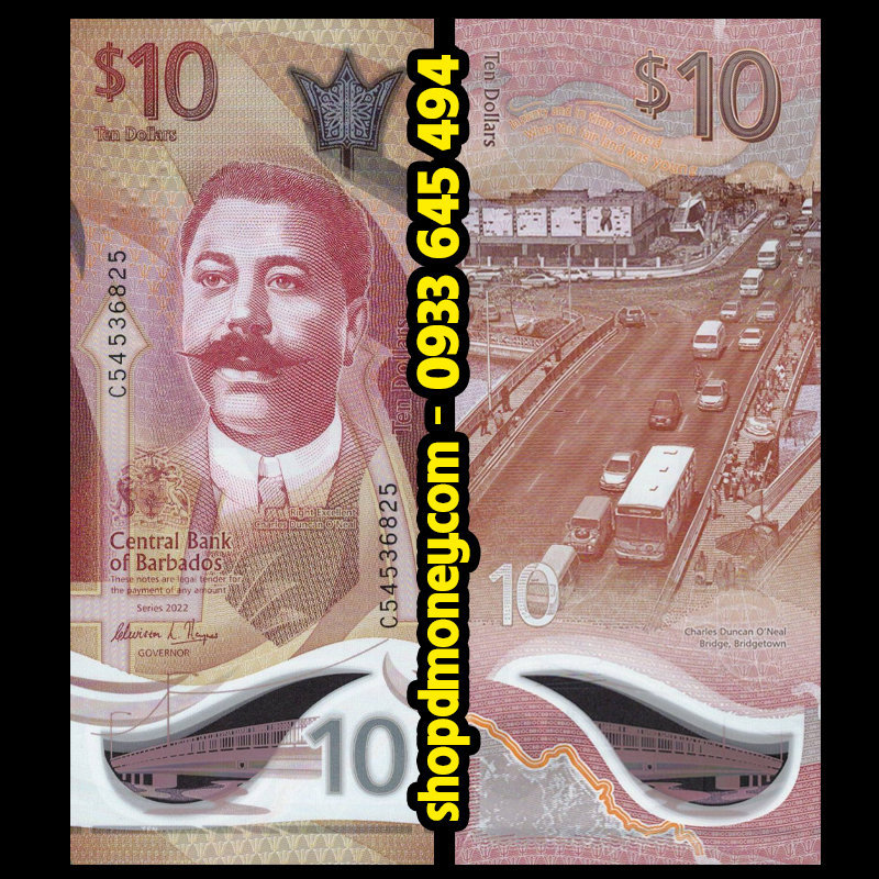 10 dollars Barbados 2022