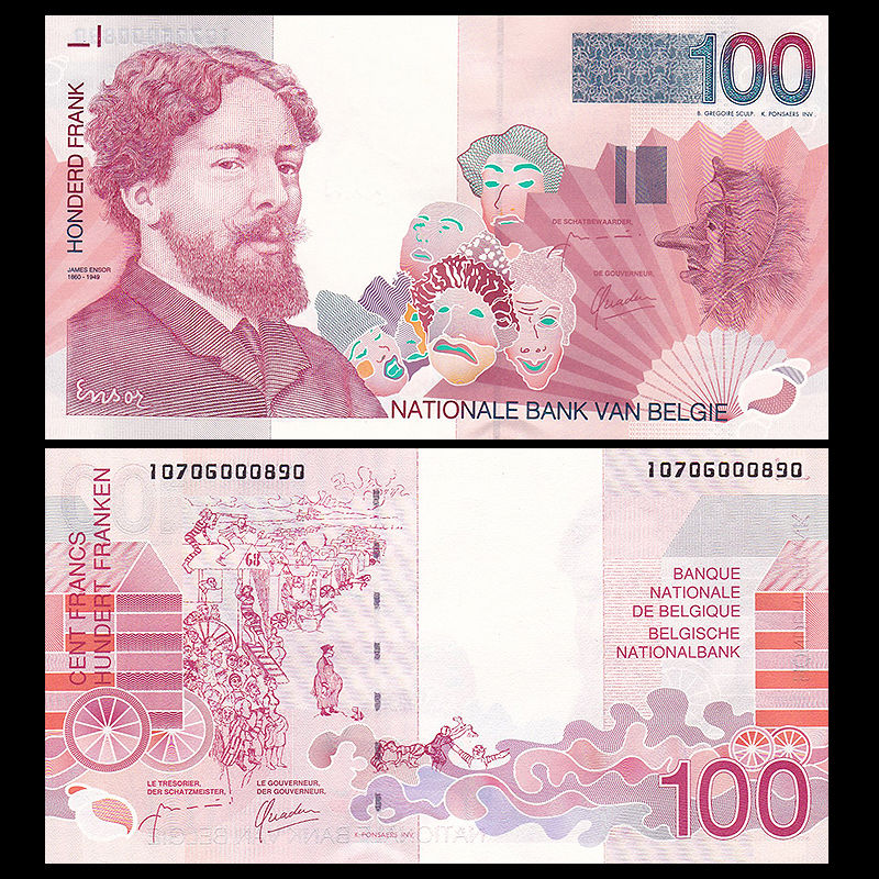 100 francs Belgium 1995