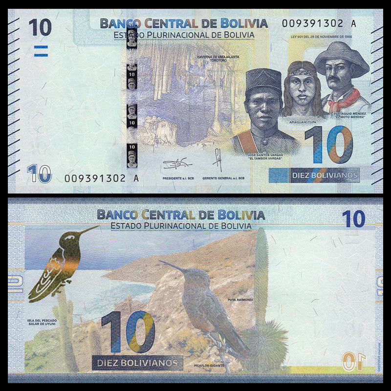 10 bolivianos Bolivia 2018