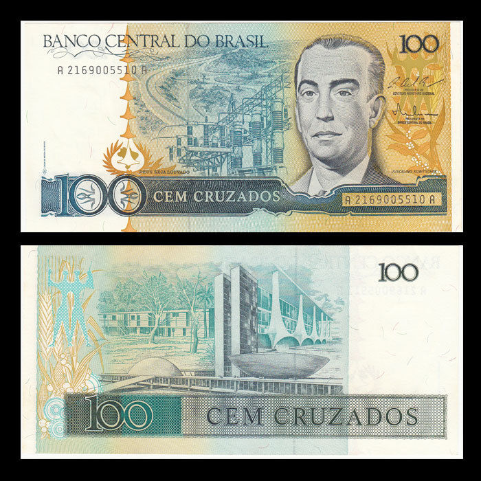 100 cruzeiros Brazil 1987