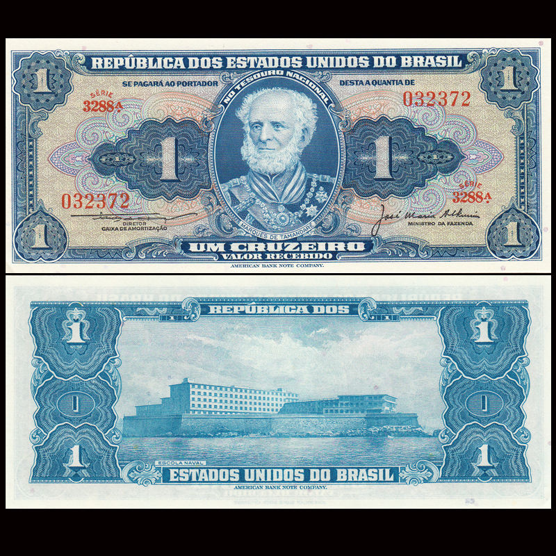 1 cruzeiros Brazil 1954