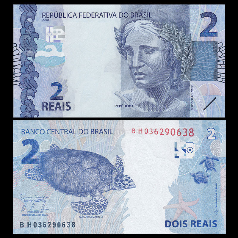 2 reais Brazil 2010