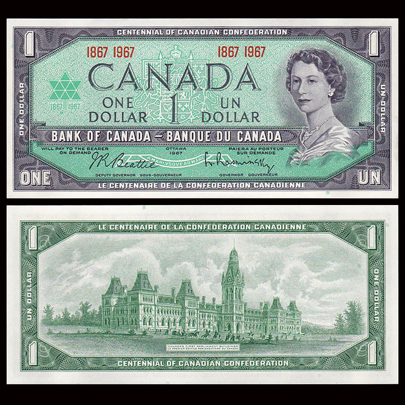 1 dollar Canada 1967