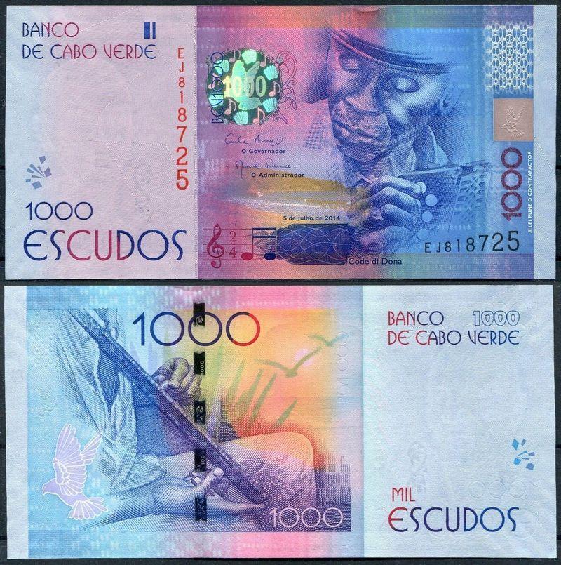 1000 escudos Cape Verde 2014