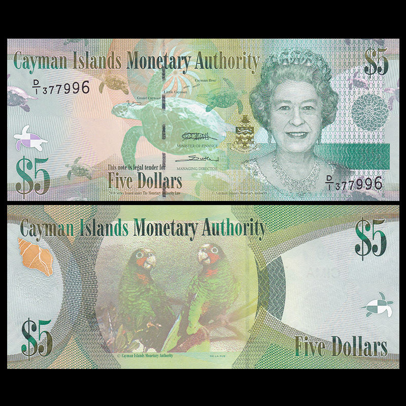 5 dollars Cayman 2010