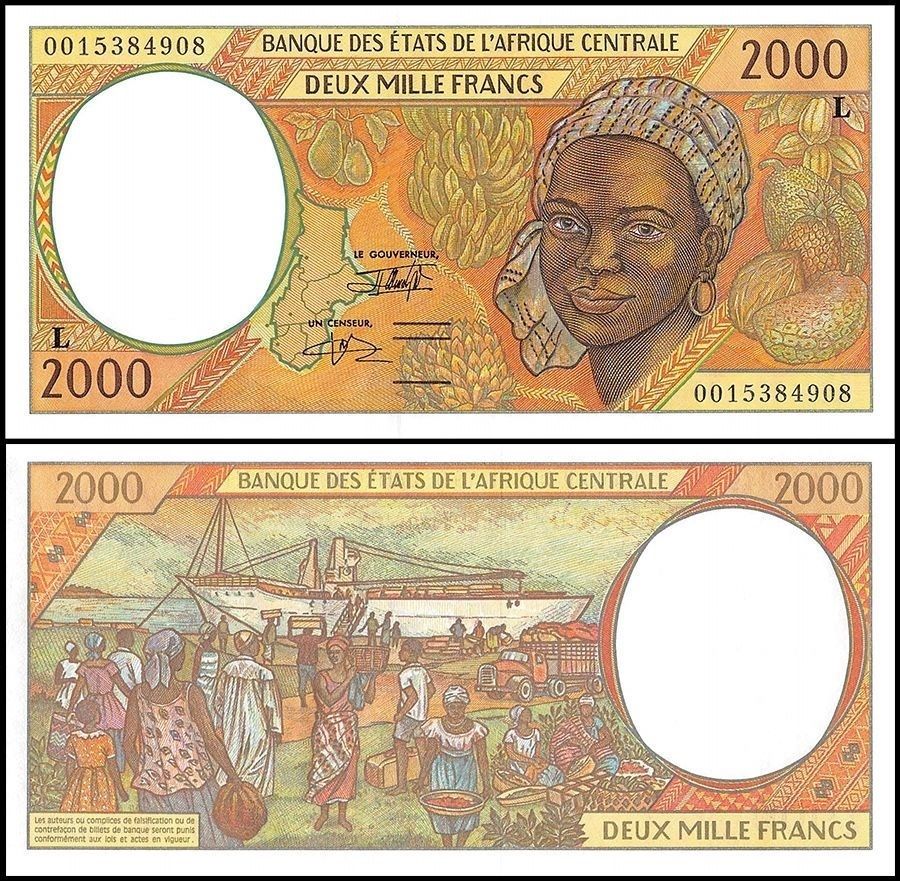 2000 francs Central African States 2000