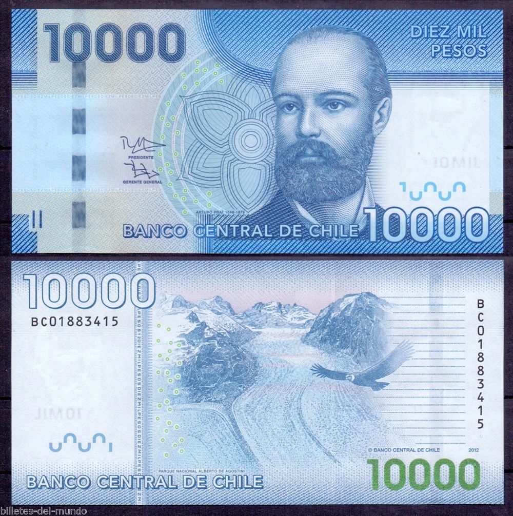 10000 pesos Chile 2012