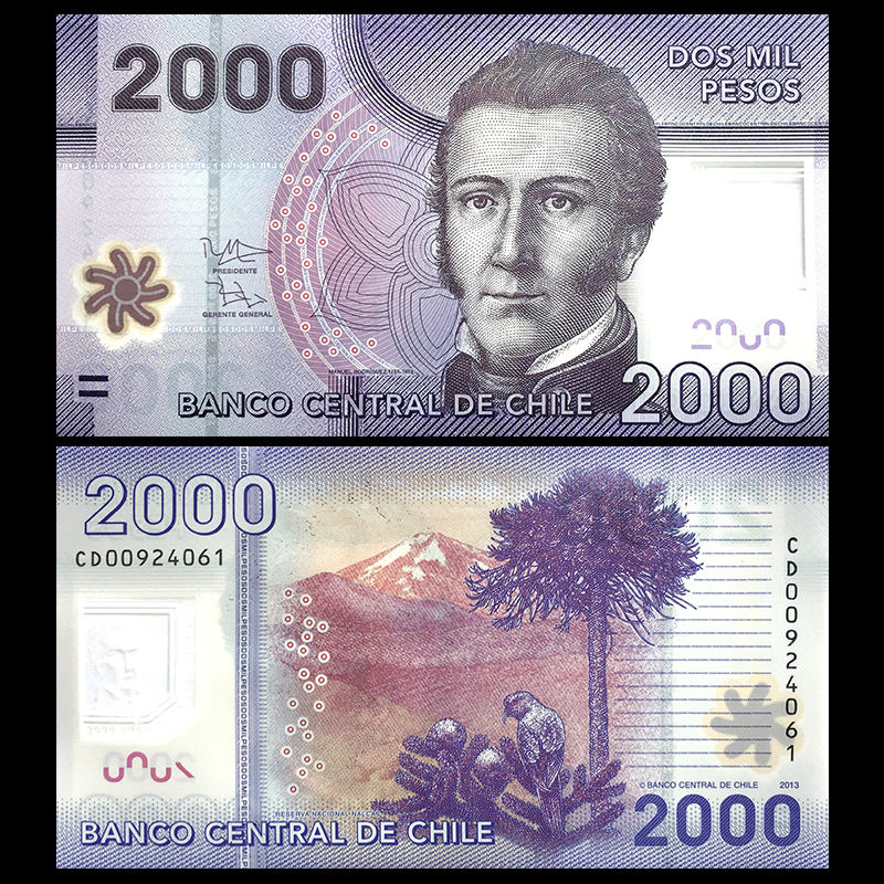 2000 pesos Chile 2013
