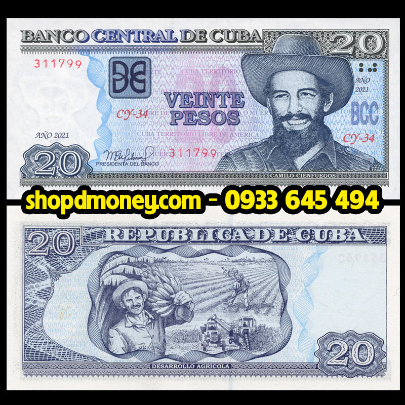 20 pesos Cuba 2021