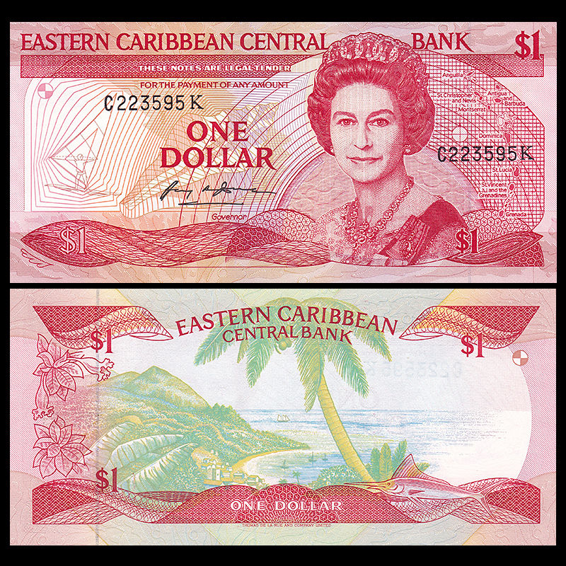 1 dollar Eastern Caribbean 1988