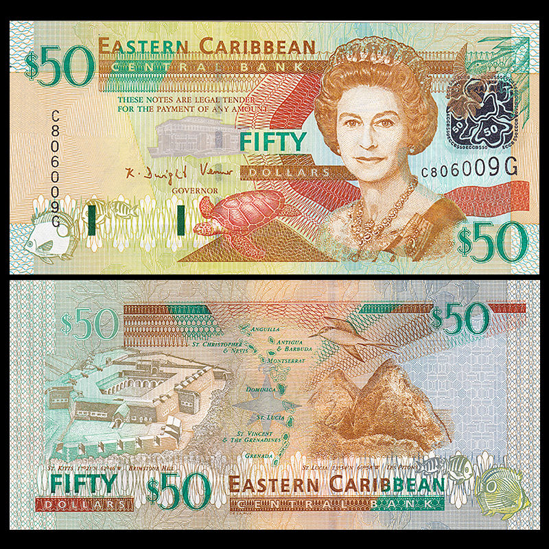 50 dollars Eastern Caribbean 2003