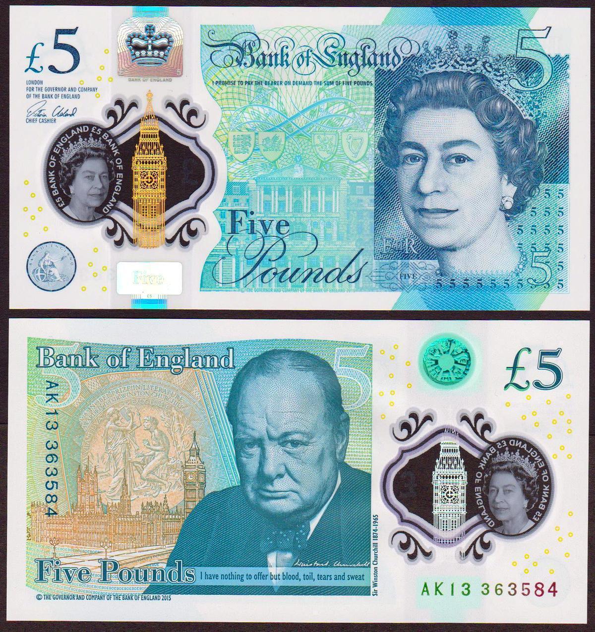 5 pounds Great Britain 2015