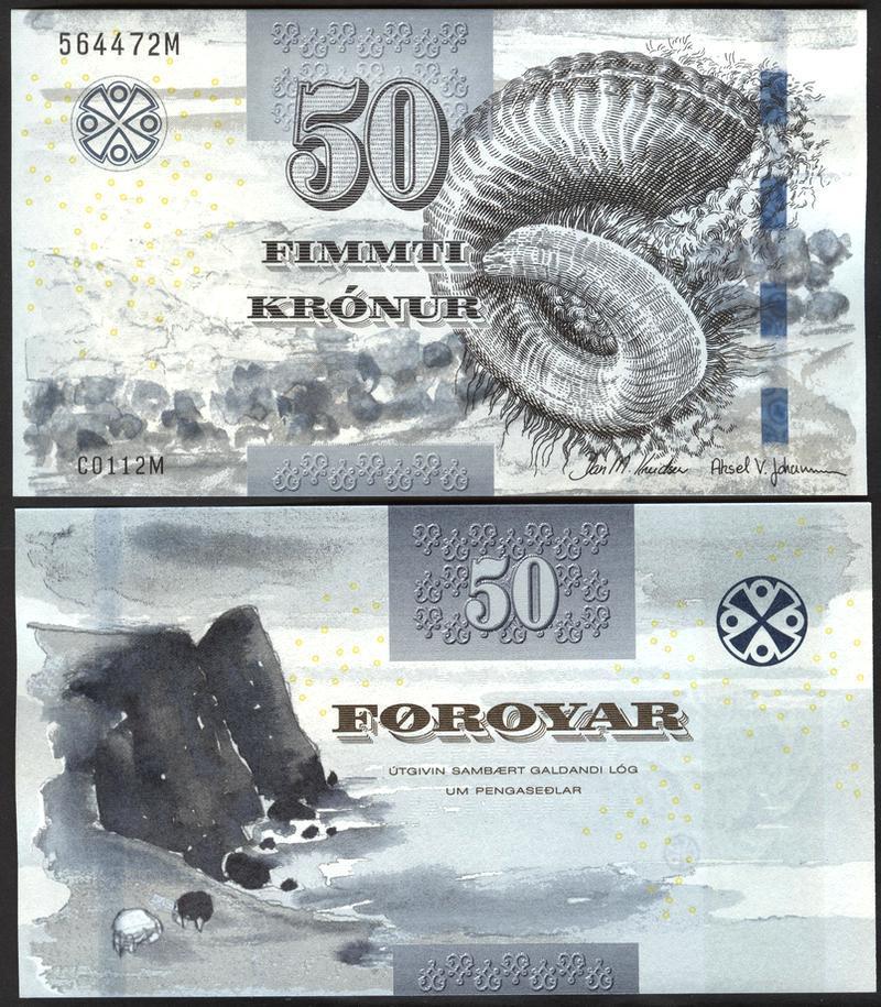 50 kronur Faeroe Islands 2011