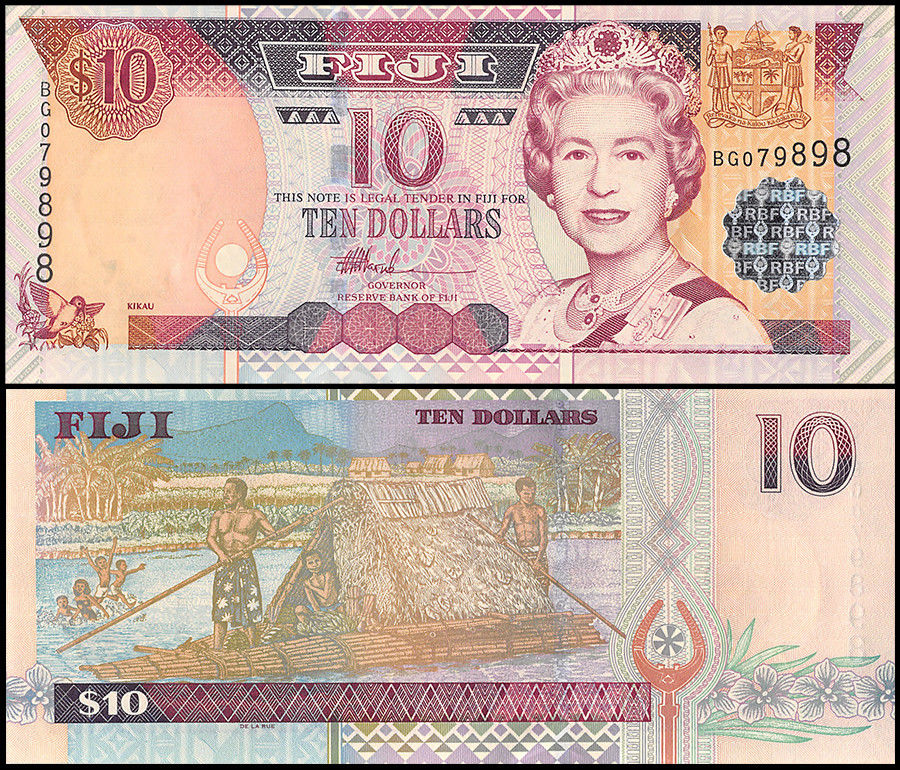 10 dollars Fiji 2002