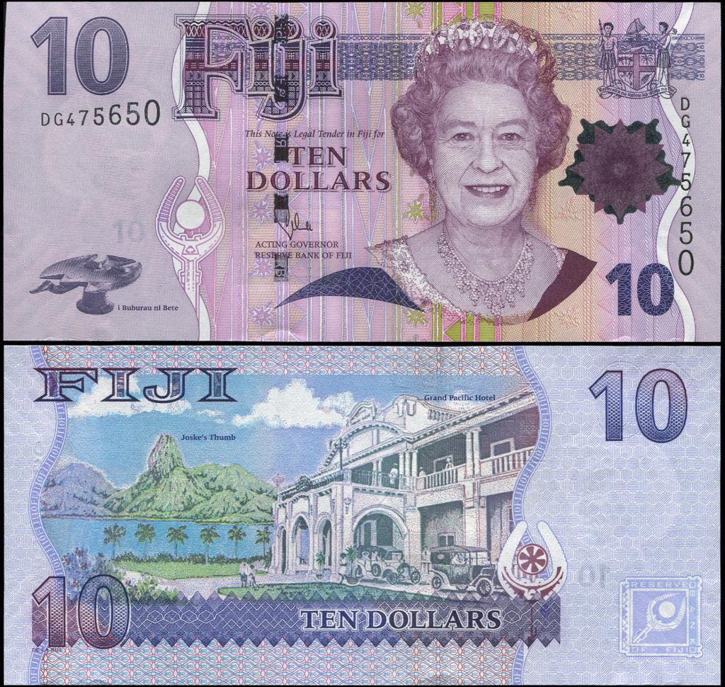 10 dollars Fiji 2011