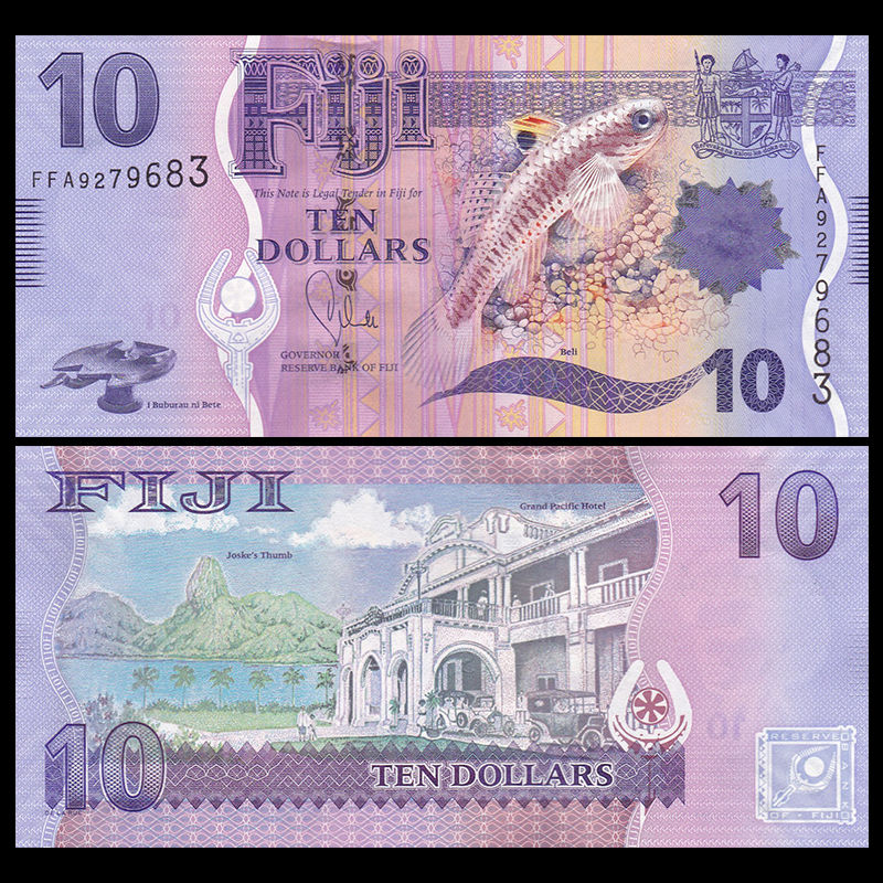 10 dollars Fiji 2013