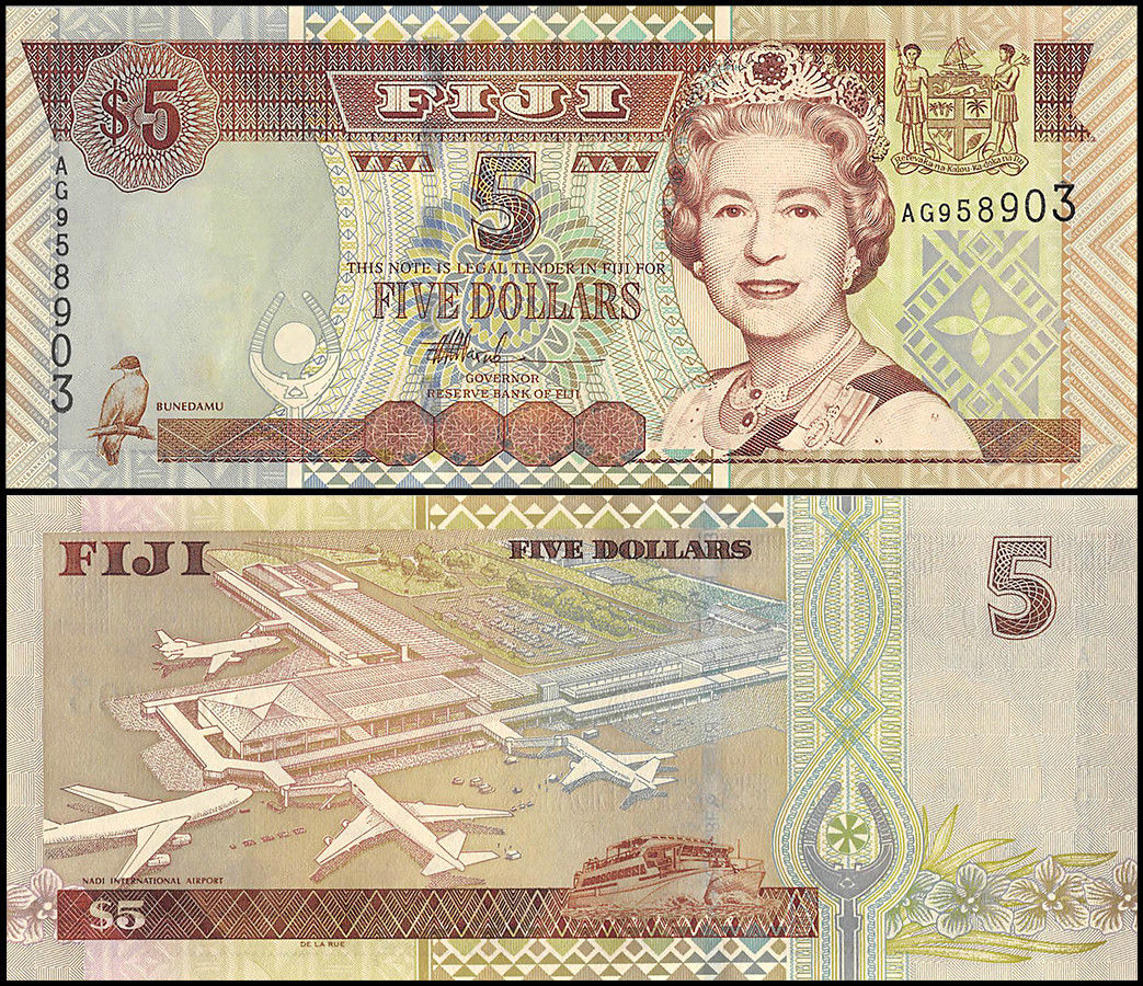 5 dollars Fiji 2002