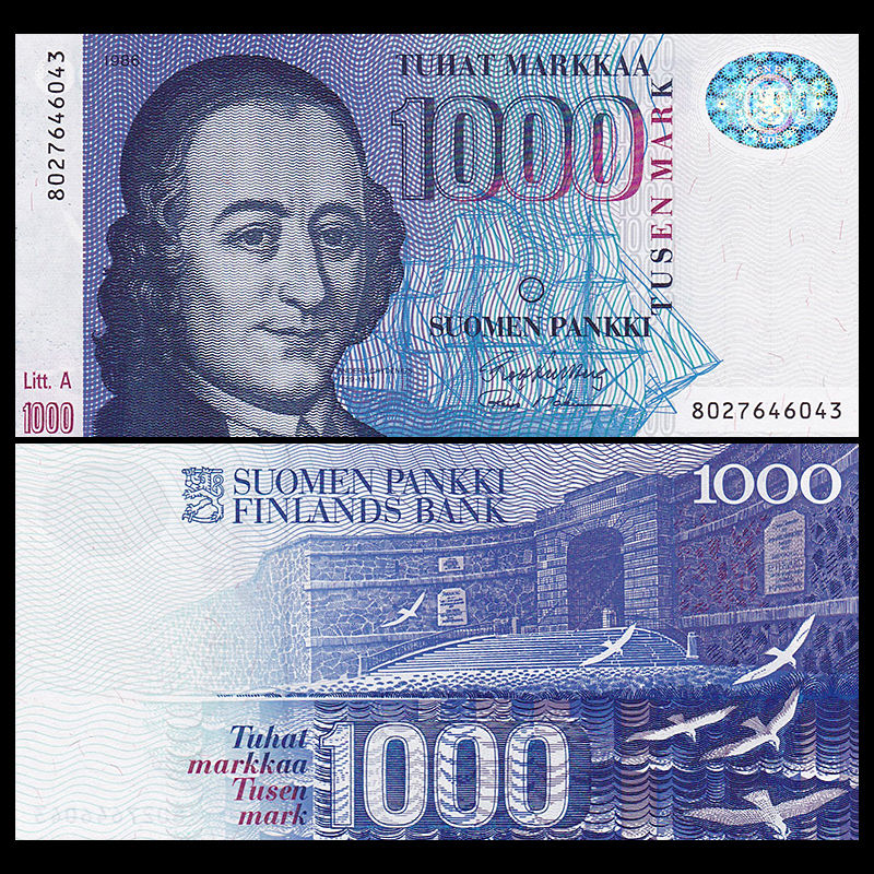 1000 markkaa Finland 1986