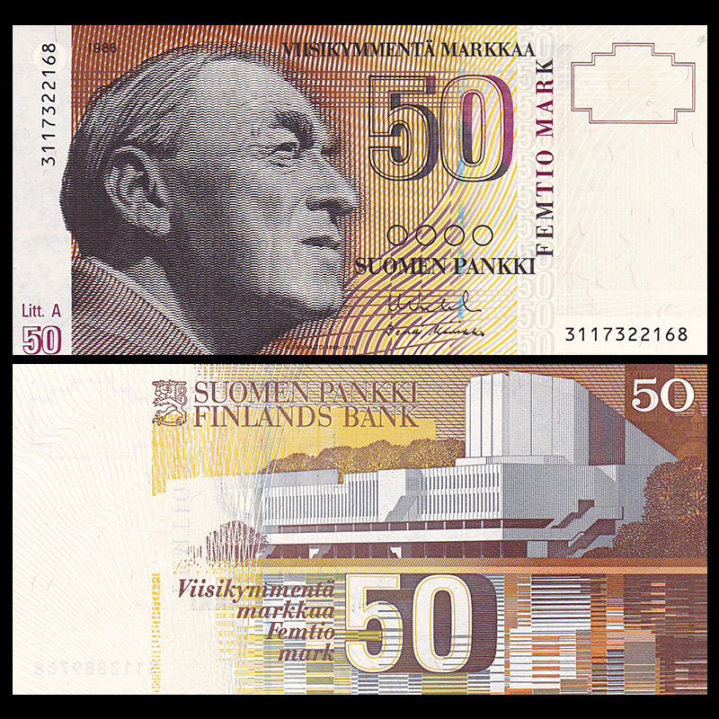 50 markkaa Finland 1991