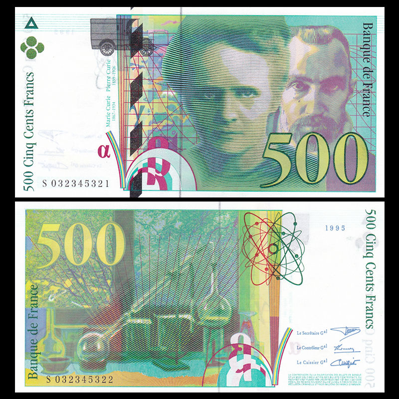 500 francs France 1995