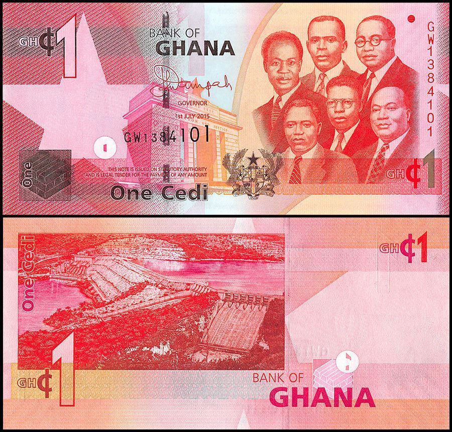 1 cedi Ghana 2015