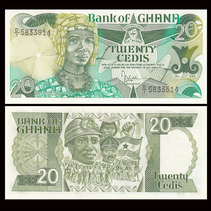 20 cedis Ghana 1986